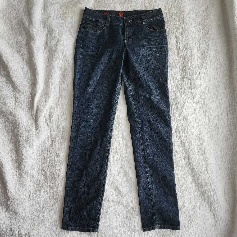 Ooh La La Women's Jeans Shinny Leg Shuffle Size 8
